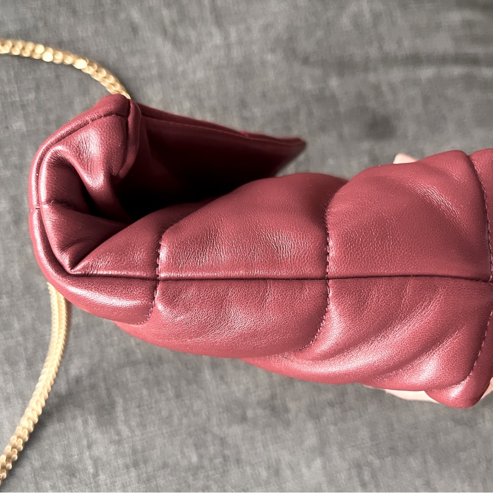 Authentic Yves Saint Laurent mini Loulou red puffer bag - Picture 8 of 14